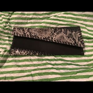 Sondra Roberts Snakeskin Clutch